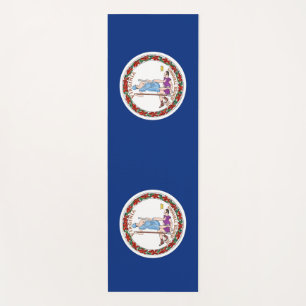 Esterilla De Yoga Concursos patrióticos de yoga con bandera de Virgi