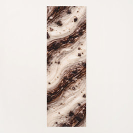 Esterilla De Yoga Cookies and Cream Milkshake Marble Texture Design