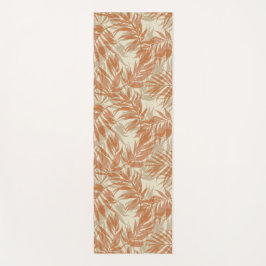 Esterilla De Yoga Coordenadas tropicales de spa - hojas de palmera y