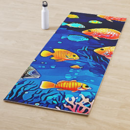 Esterilla De Yoga Coral Reef Fish Art
