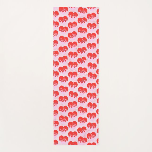 Esterilla De Yoga Corazón de Fuego (Anverso)