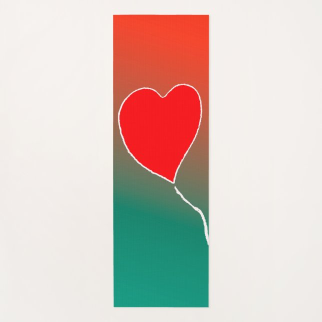 Esterilla De Yoga Corazón volador (Anverso)