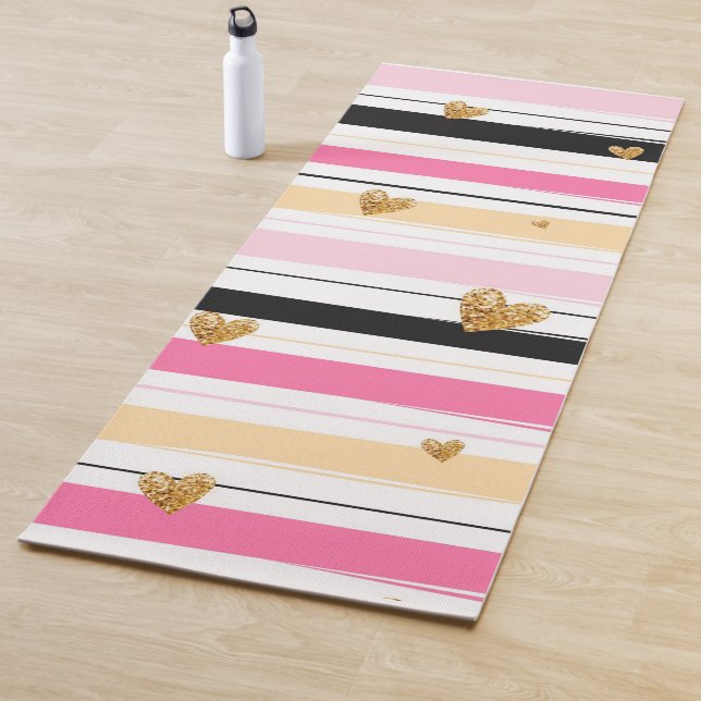 Esterilla De Yoga Corazones y rayas (In situ)