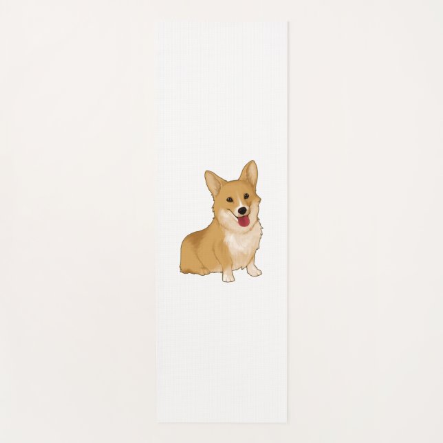Esterilla De Yoga Corgi sonriente (Anverso)