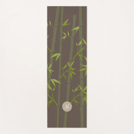 Esterilla De Yoga Cosmo Zen Natural Bamboo Earthy Personalizado Mono