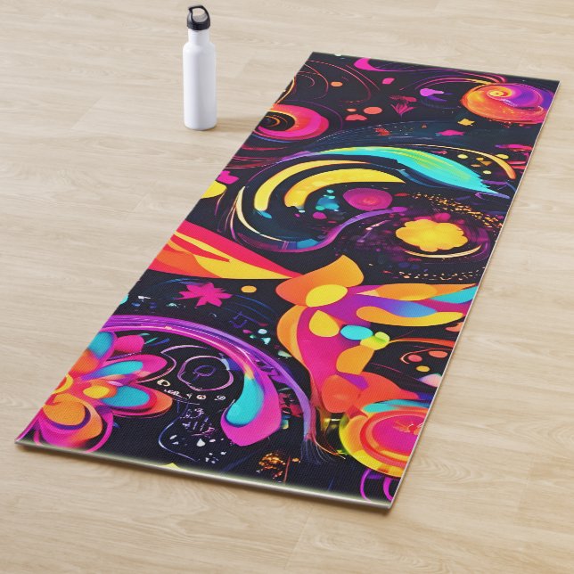 Esterilla De Yoga Cosmos Psicodélicos Florales (In situ)