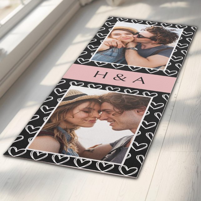 Esterilla De Yoga Create Your Own Photo Collage Monogram  (Subido por el creador)