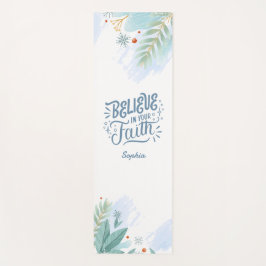 Esterilla De Yoga Creer en tu fe Vibes de Invierno