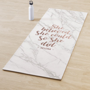 Esterilla De Yoga Creía que podía, así que lo hizo personalizado
