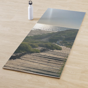 Esterilla De Yoga Crystal Cove Ocean Sunset Sand Beach Waves