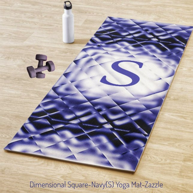 Esterilla De Yoga Cuadrado dimensional-Navy-S (Subido por el creador)