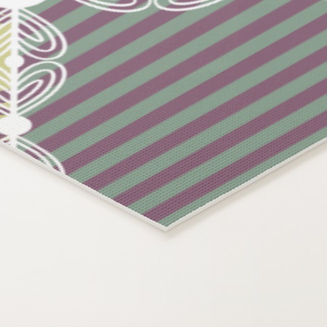 Esterilla De Yoga Cuadrados de tallo de flores pastel (Detalle)