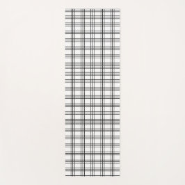 Esterilla De Yoga Cuadrícula blanca y negra