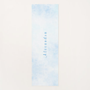 Esterilla De Yoga Cuadros de agua azul cielo personalizado