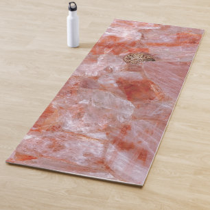 Esterilla De Yoga Cuarzo Hematoide de Lujo Zen Pink