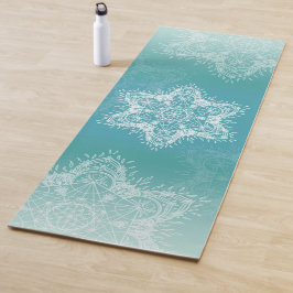 Esterilla De Yoga Cubo de metal Turquesa de Mandala