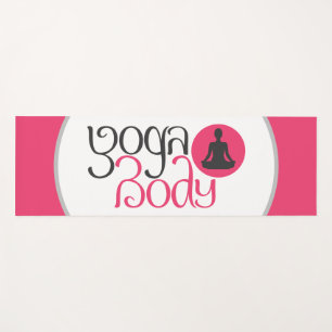 Esterilla De Yoga Cuerpo de Yoga con Gráfico de Postura de Yoga