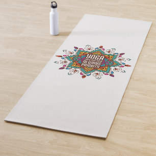 Esterilla De Yoga Cuerpo y Mente de Yoga Siempre Prioridad Mandala
