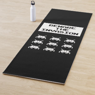 Esterilla De Yoga Cuidado con la invasión, diseño geek