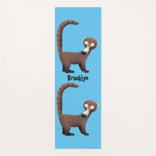 Esterilla De Yoga Curioso ilustracion personalizado de coatimundi