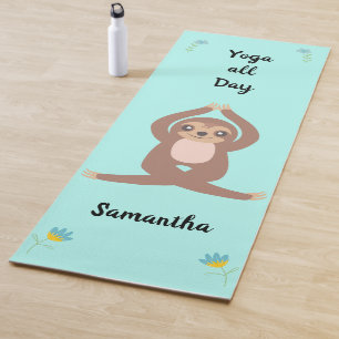 Esterilla De Yoga Curte Sloth Yoga todo el día (ambos lados) Persona