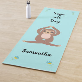 Esterilla De Yoga Curte Sloth Yoga Todo el Día Personalizado (lado ú