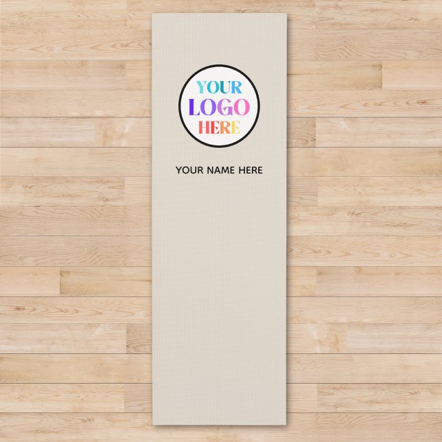 Esterilla De Yoga Custom Beige Business Logo Name (Subido por el creador)