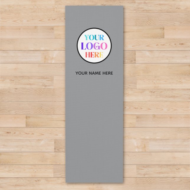 Esterilla De Yoga Custom Business Logo Name Gray (Subido por el creador)