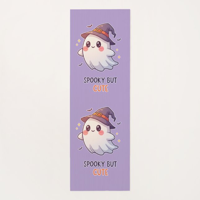Esterilla De Yoga Cute Ghost Witch Halloween Spooky Cute (Reverso)