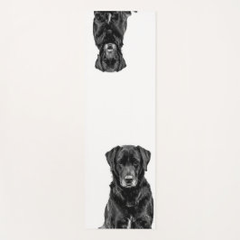 Esterilla De Yoga Cute Labrador Black Dog Puppy Mascota Sketch 2 lad