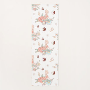 Esterilla De Yoga Cute Zen Yoga Meditación Lotus Namaste Pastel