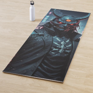 Esterilla De Yoga Cyberpunk Demon Samurai
