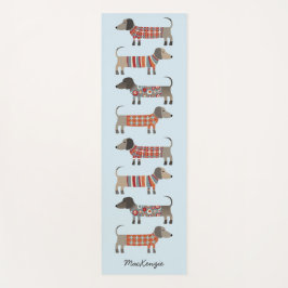 Esterilla De Yoga Dachshund Sausage Dog Personalizado