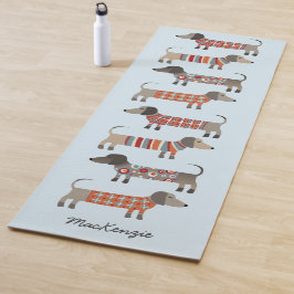 Esterilla De Yoga Dachshund Sausage Dog Personalizado
