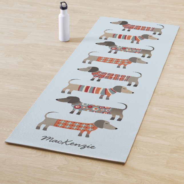 Esterilla De Yoga Dachshund Sausage Dog Personalizado (In situ)
