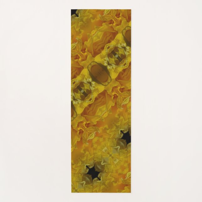 Esterilla De Yoga Daffodil Ikat Pouf (Anverso)