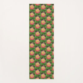 Esterilla De Yoga Dahlia rosa y amarilla