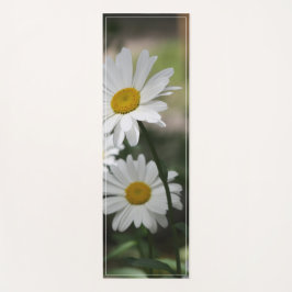 Esterilla De Yoga Daisies en flor blanca