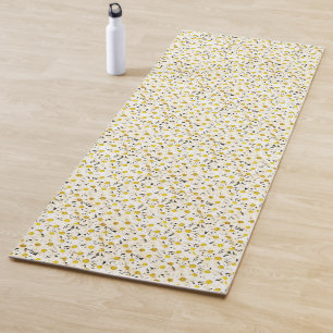 Esterilla De Yoga Daisies Fitness Plantilla moderna Naturaleza elega