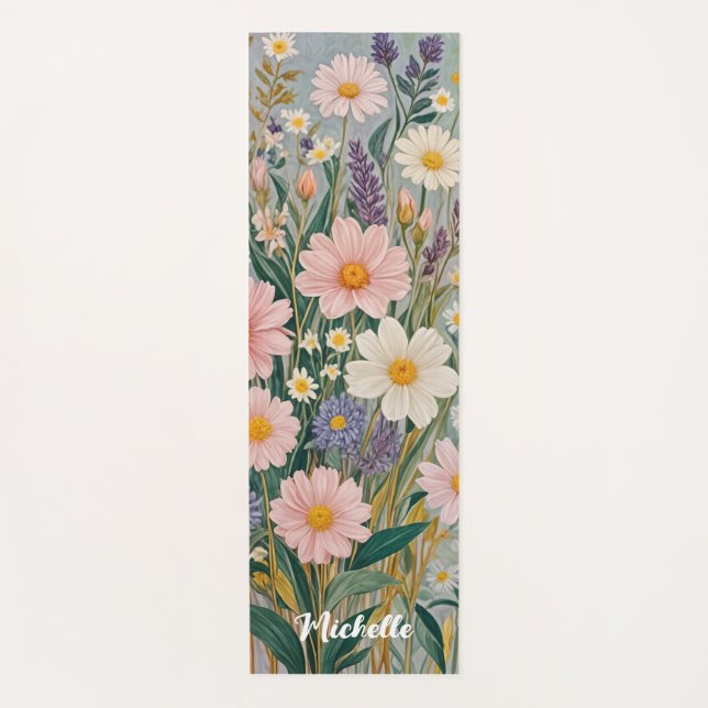 Esterilla De Yoga Daisy Dreamscape Personalizado (Anverso)