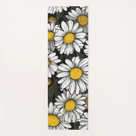 Esterilla De Yoga Daisy Flower Pattern Botanical Illustration