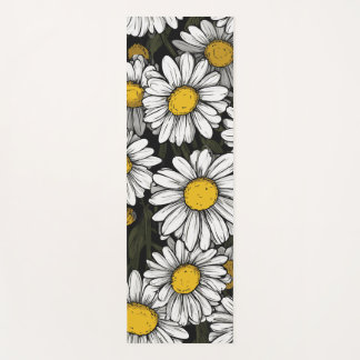 Esterilla De Yoga Daisy Flower Pattern Botanical Illustration