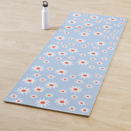 Esterilla De Yoga Daisy Flowers Pattern