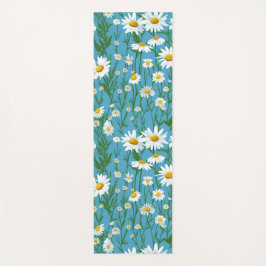 Esterilla De Yoga Dalias blancas de verano sobre aqua