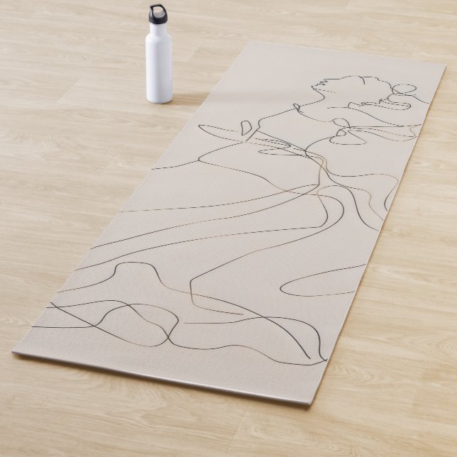 Esterilla De Yoga Dancing Lady Line Art (In situ)
