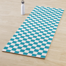 Esterilla De Yoga Dark turquoise checkered