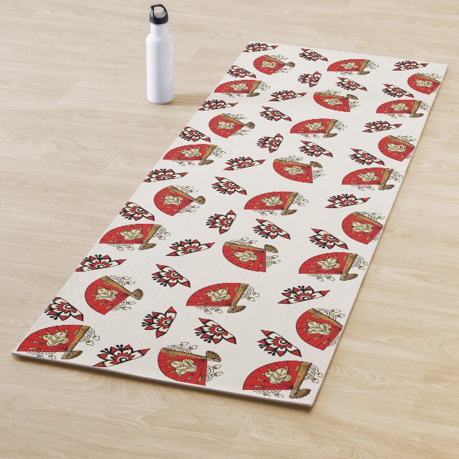 Esterilla De Yoga Deco de pájaro asiático (In situ)