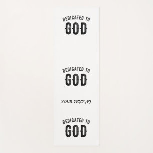 ESTERILLA DE YOGA DEDICADO A DIOS PERSONALIZABLE GUAY TEXTO NEGRO