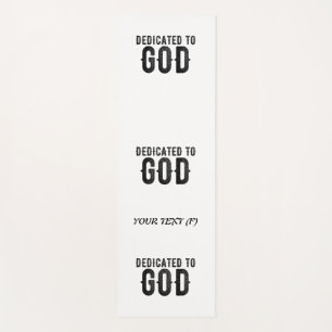 ESTERILLA DE YOGA DEDICADO A DIOS PERSONALIZABLE GUAY TEXTO NEGRO