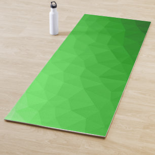 Esterilla De Yoga Degradado verde claro malla geométrica patrón bril